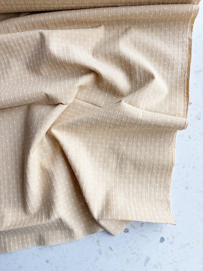 Gathering Cloth Cross Stitch in Dune