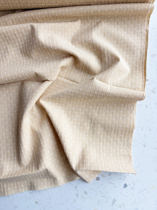 Gathering Cloth Cross Stitch in Dune