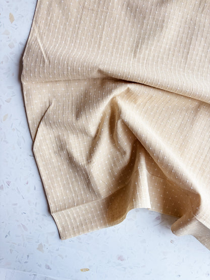 Gathering Cloth Cross Stitch in Dune