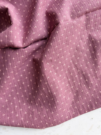 Gathering Cloth Cross Stitch in Thistle