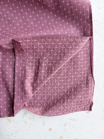 Gathering Cloth Cross Stitch in Thistle