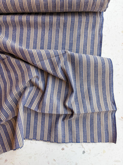Gathering Cloth Merchant Stripe in Stonewashed
