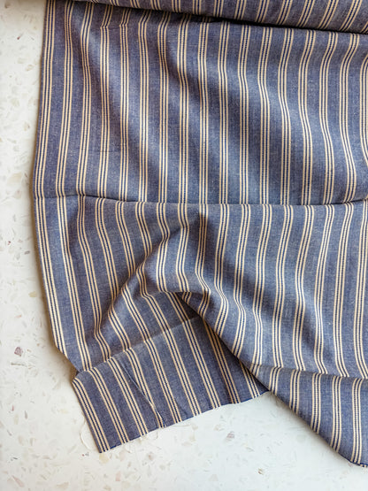 Gathering Cloth Merchant Stripe in Stonewashed