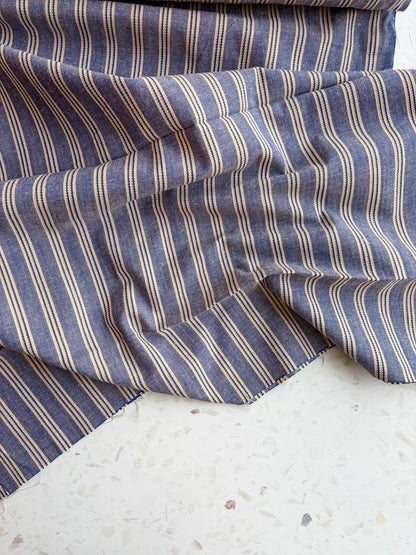 Gathering Cloth Merchant Stripe in Stonewashed