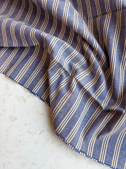 Gathering Cloth Merchant Stripe in Stonewashed
