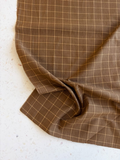Windowpane Cotton Woven | Pine Cone
