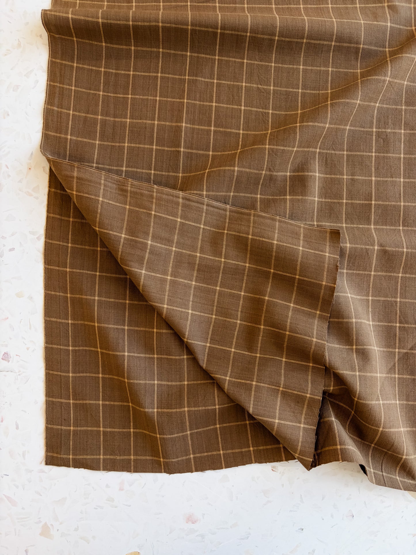 Windowpane Cotton Woven | Pine Cone