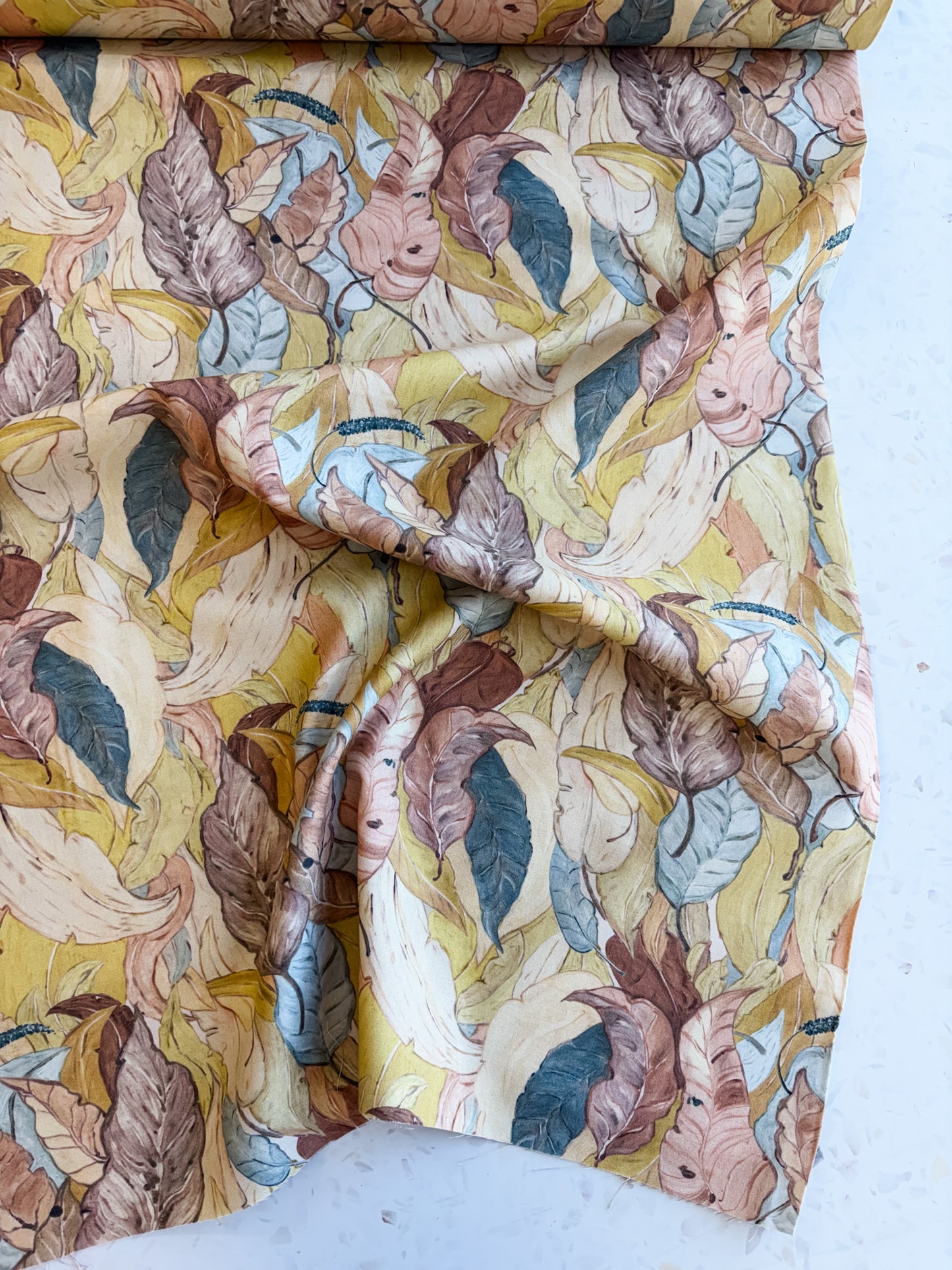 Desert Oasis Quilting Cotton | Parched Leaves