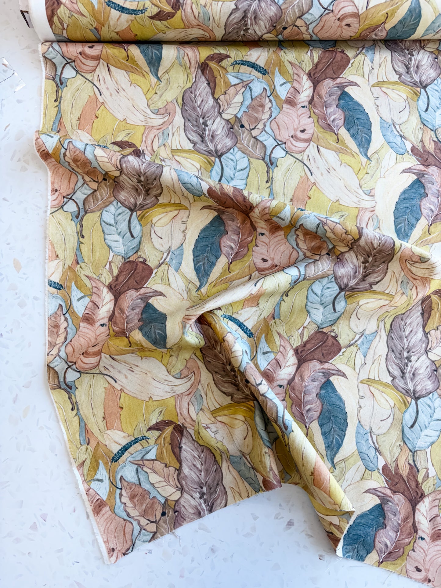 Desert Oasis Quilting Cotton | Parched Leaves