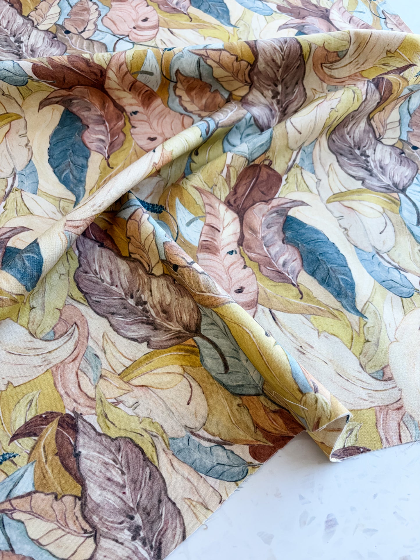 Desert Oasis Quilting Cotton | Parched Leaves