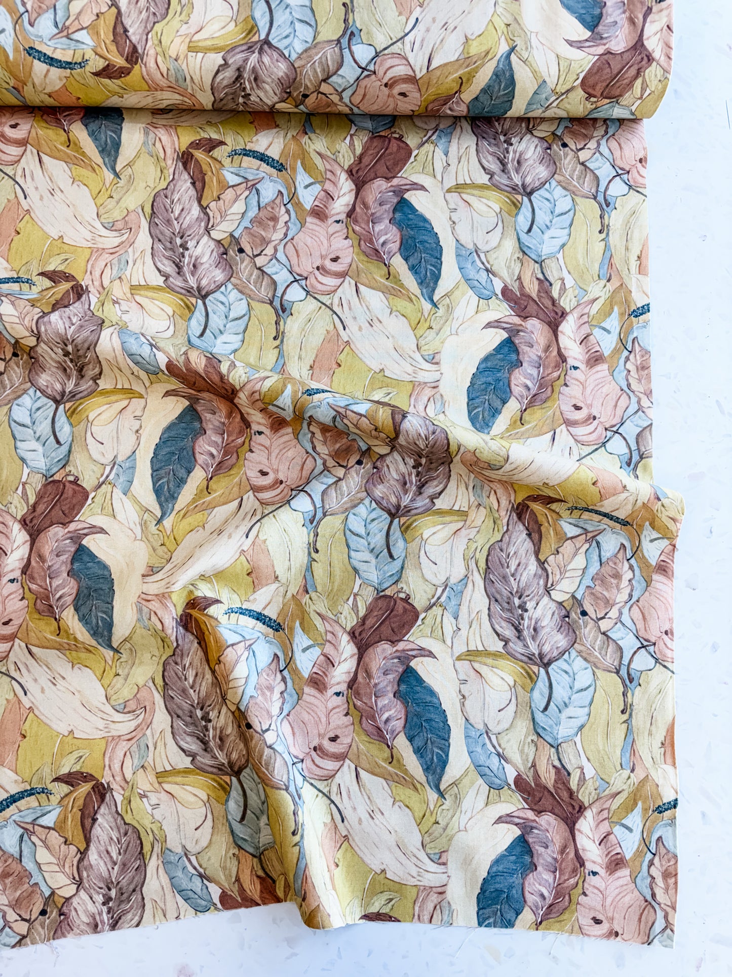 Desert Oasis Quilting Cotton | Parched Leaves