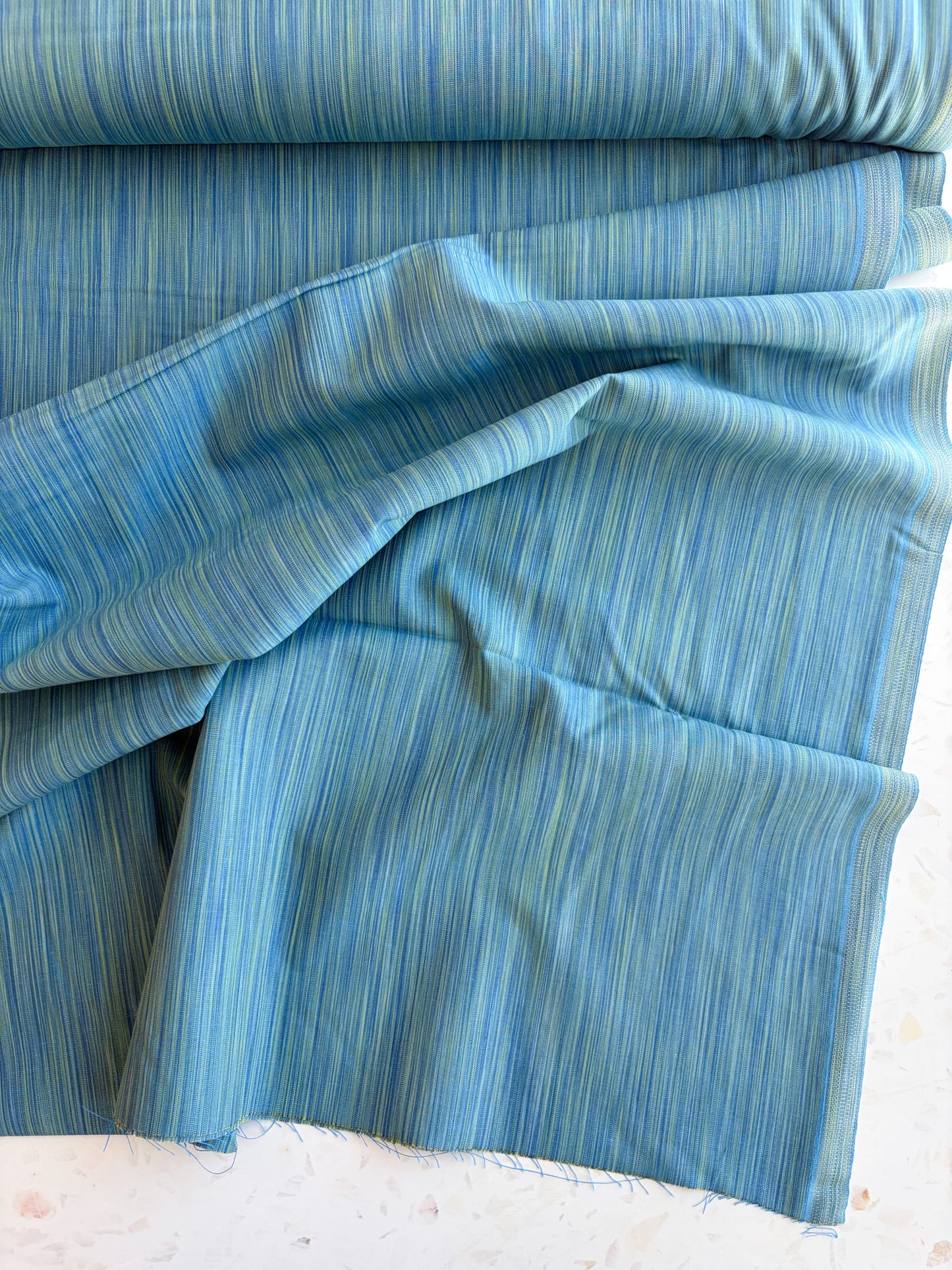Space Dye Woven Cotton | Teal