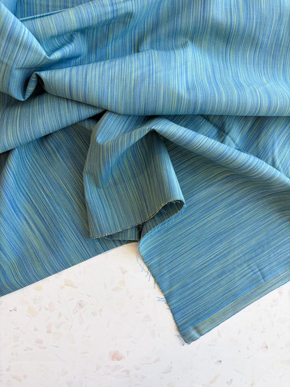 Space Dye Woven Cotton | Teal