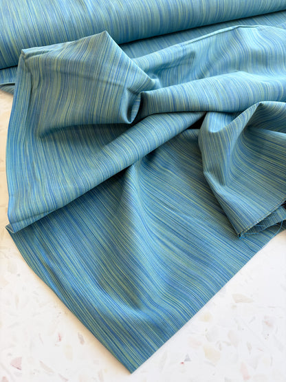 Space Dye Woven Cotton | Teal