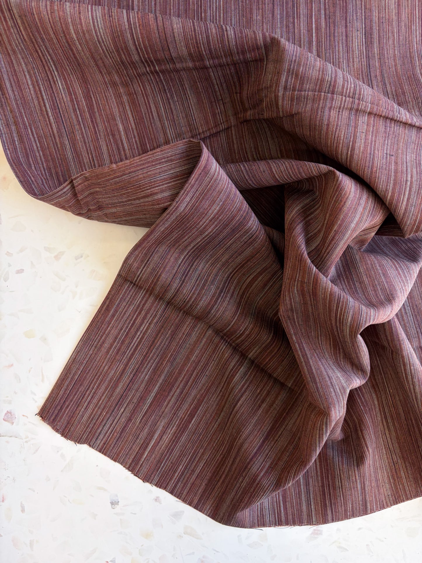Space Dye Woven Cotton | Cocoa