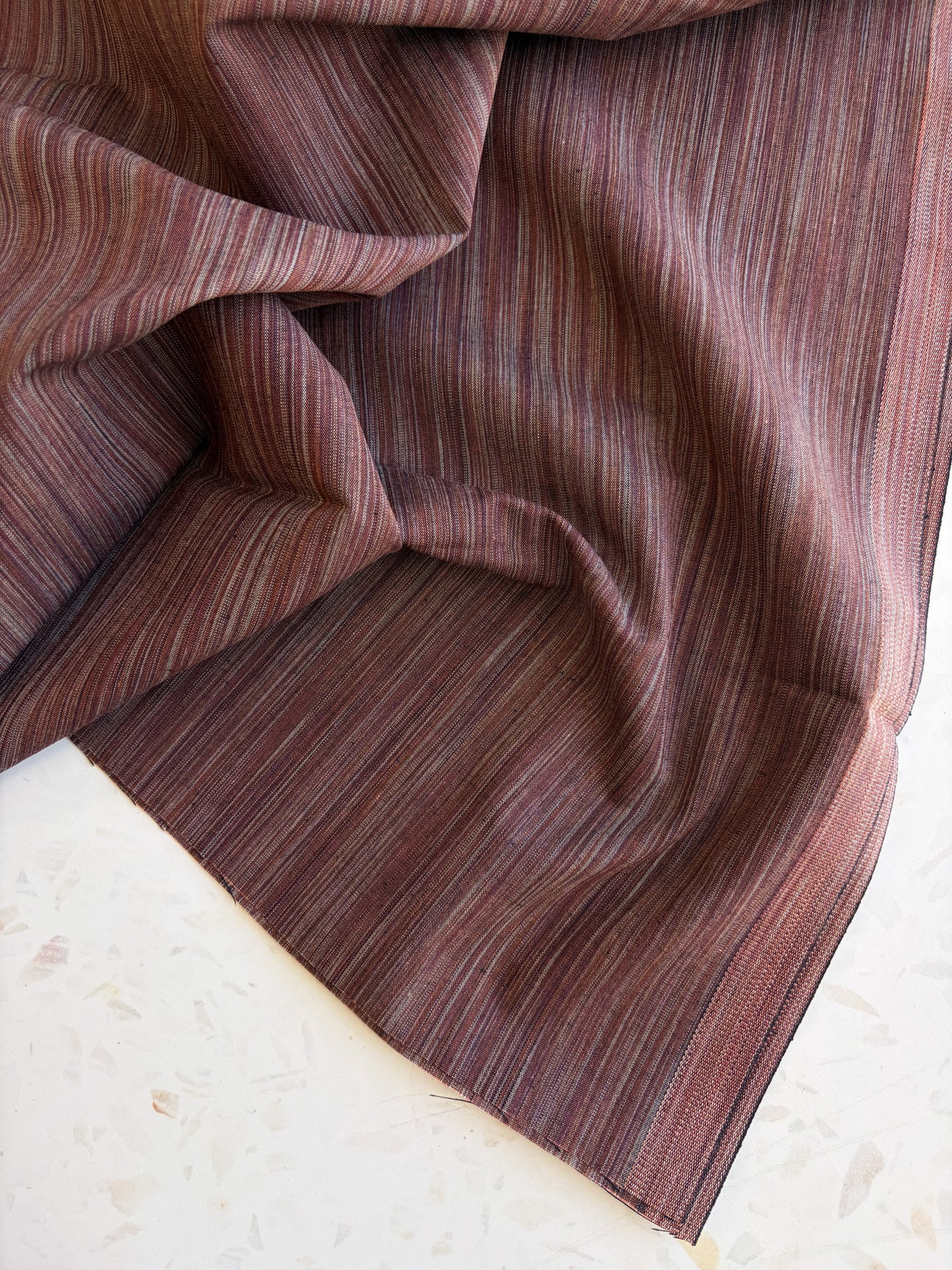 Space Dye Woven Cotton | Cocoa