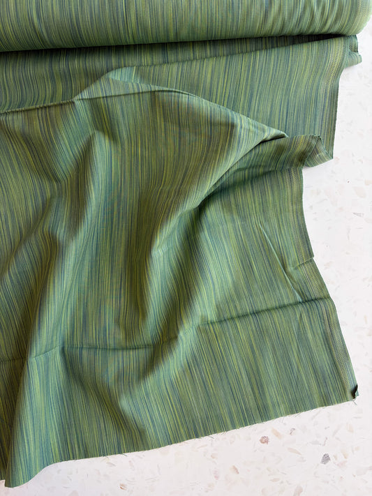 Space Dye Woven Cotton | Green
