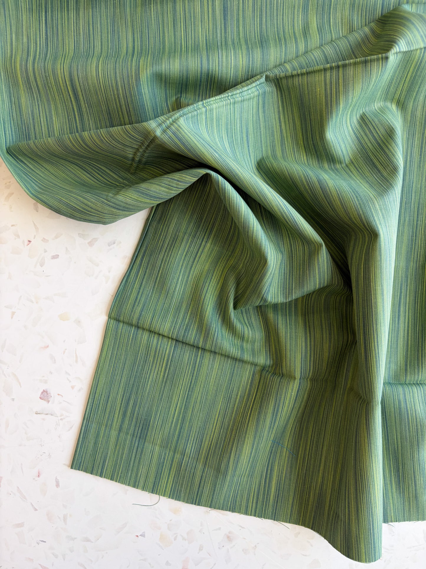 Space Dye Woven Cotton | Green