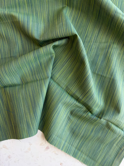 Space Dye Woven Cotton | Green