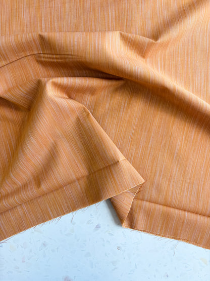 Space Dye Woven Cotton | Tangerine