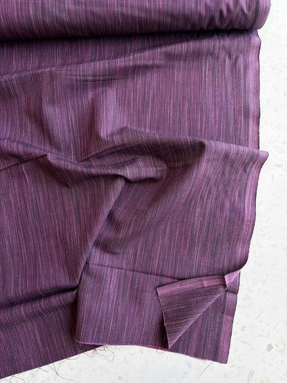 Space Dye Woven Cotton | Eggplant