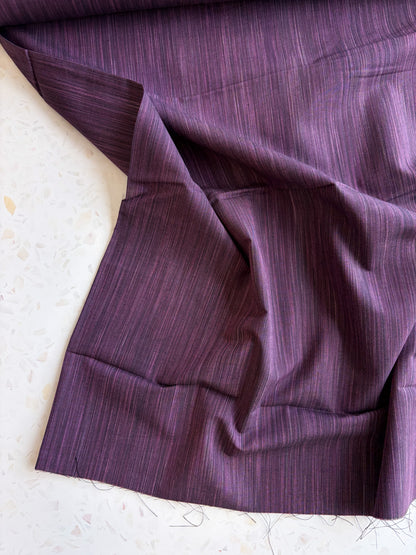 Space Dye Woven Cotton | Eggplant