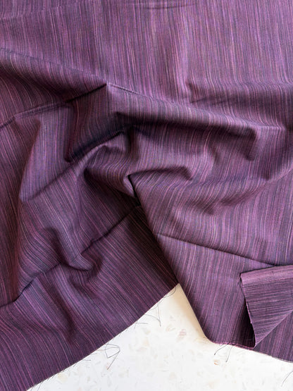 Space Dye Woven Cotton | Eggplant