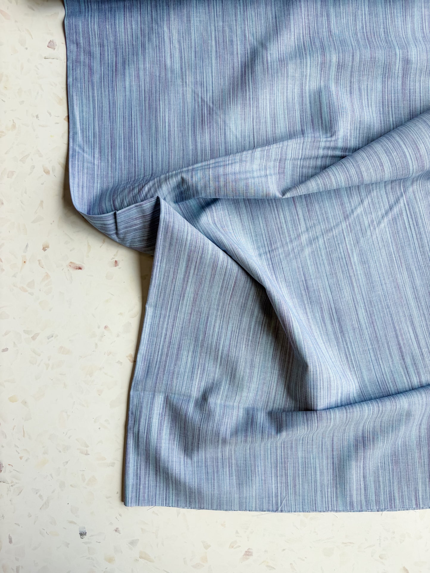 Space Dye Woven Cotton | Cloud