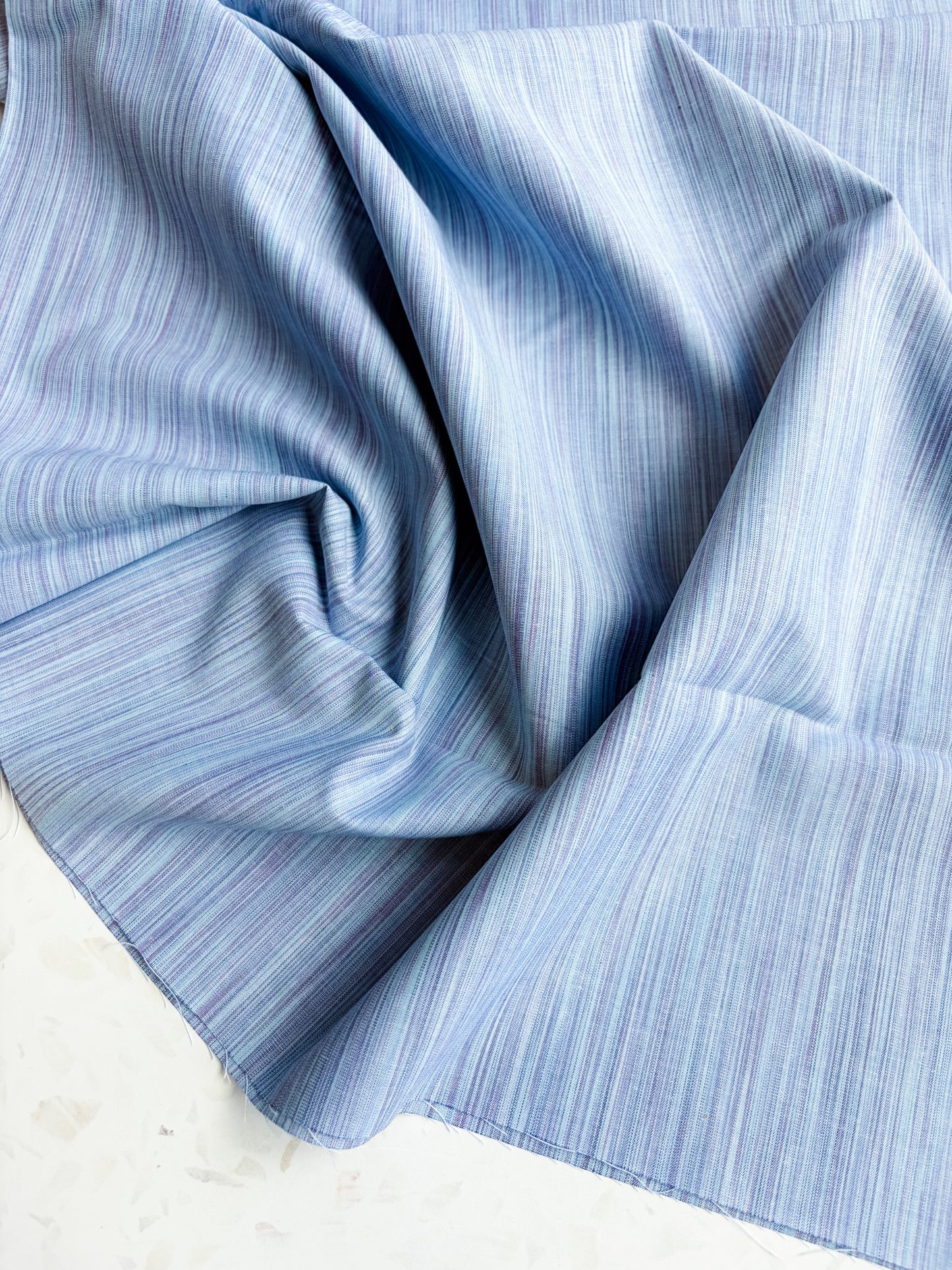 Space Dye Woven Cotton | Cloud