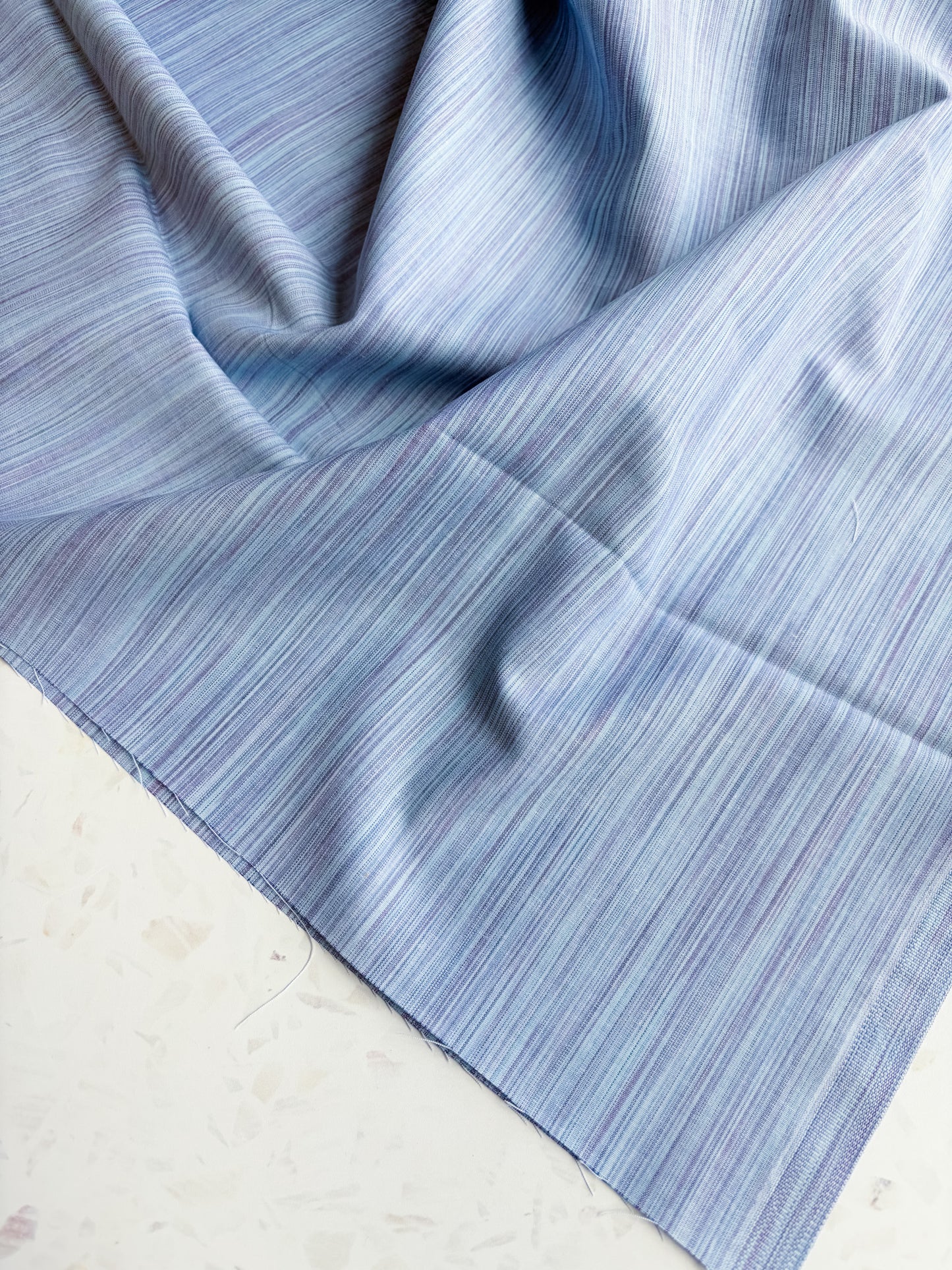 Space Dye Woven Cotton | Cloud