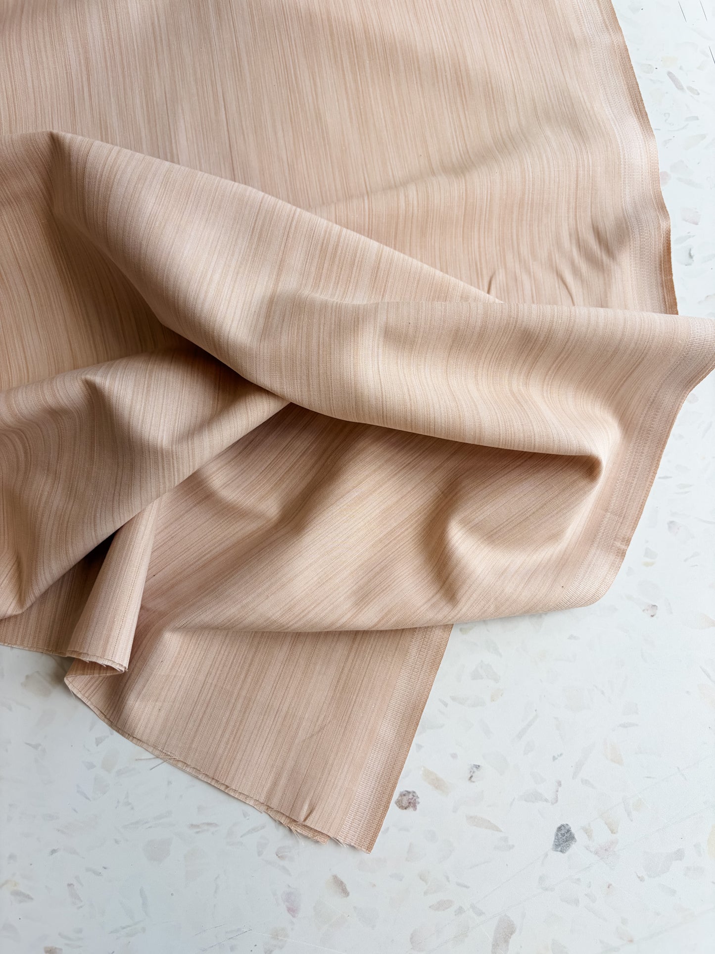 Space Dye Woven Cotton | Biscuit