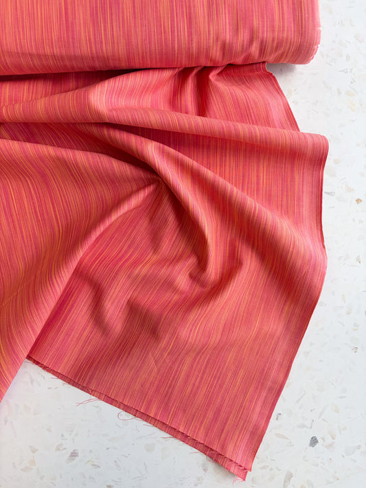 Space Dye Woven Cotton | Rose