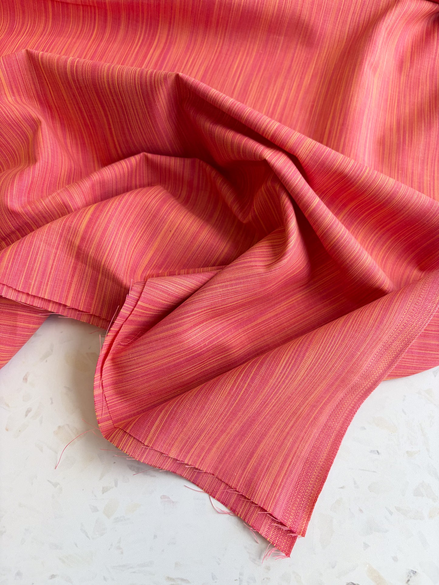Space Dye Woven Cotton | Rose