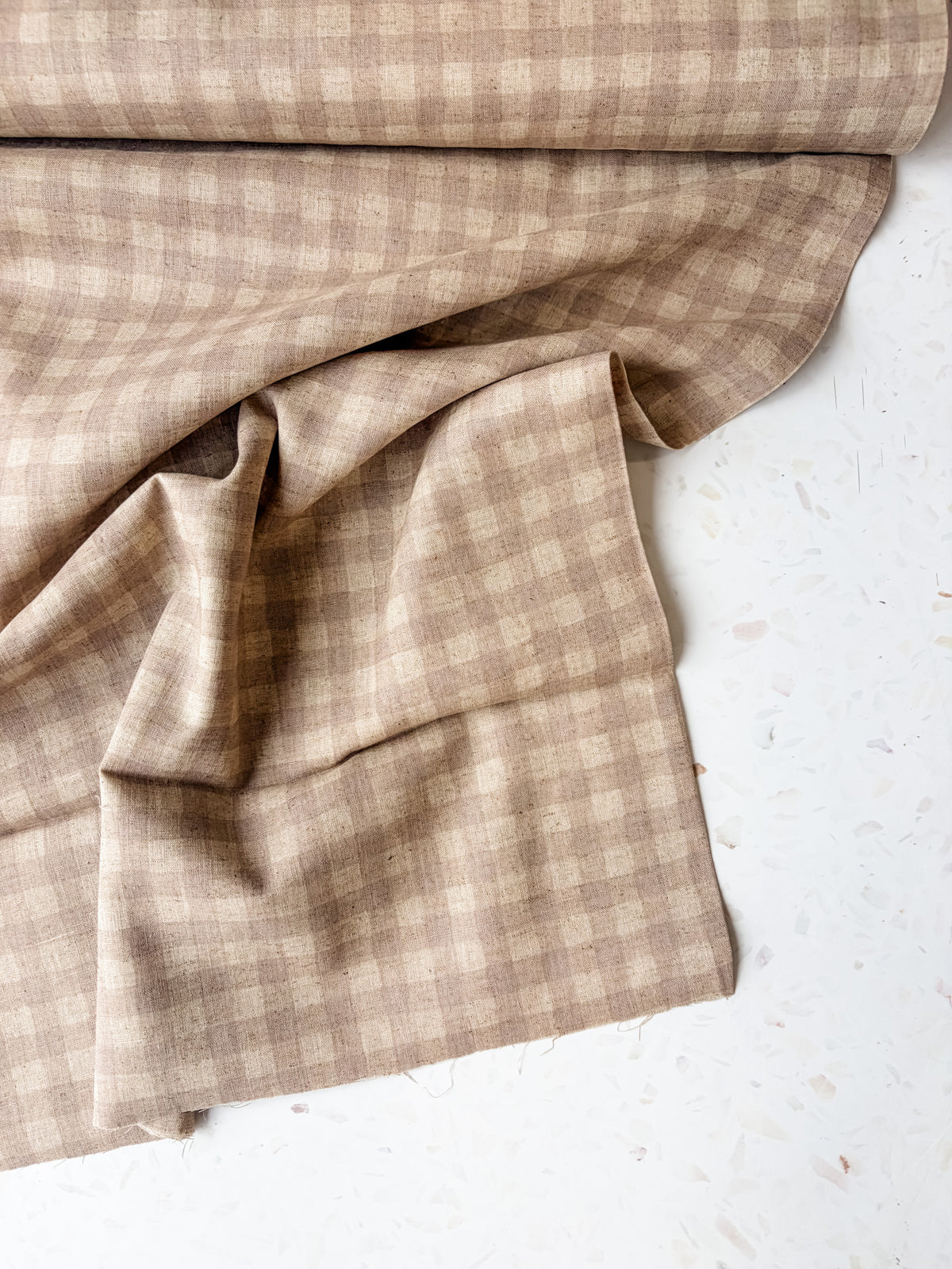 KOKKA Linen Cotton Gingham | Natural