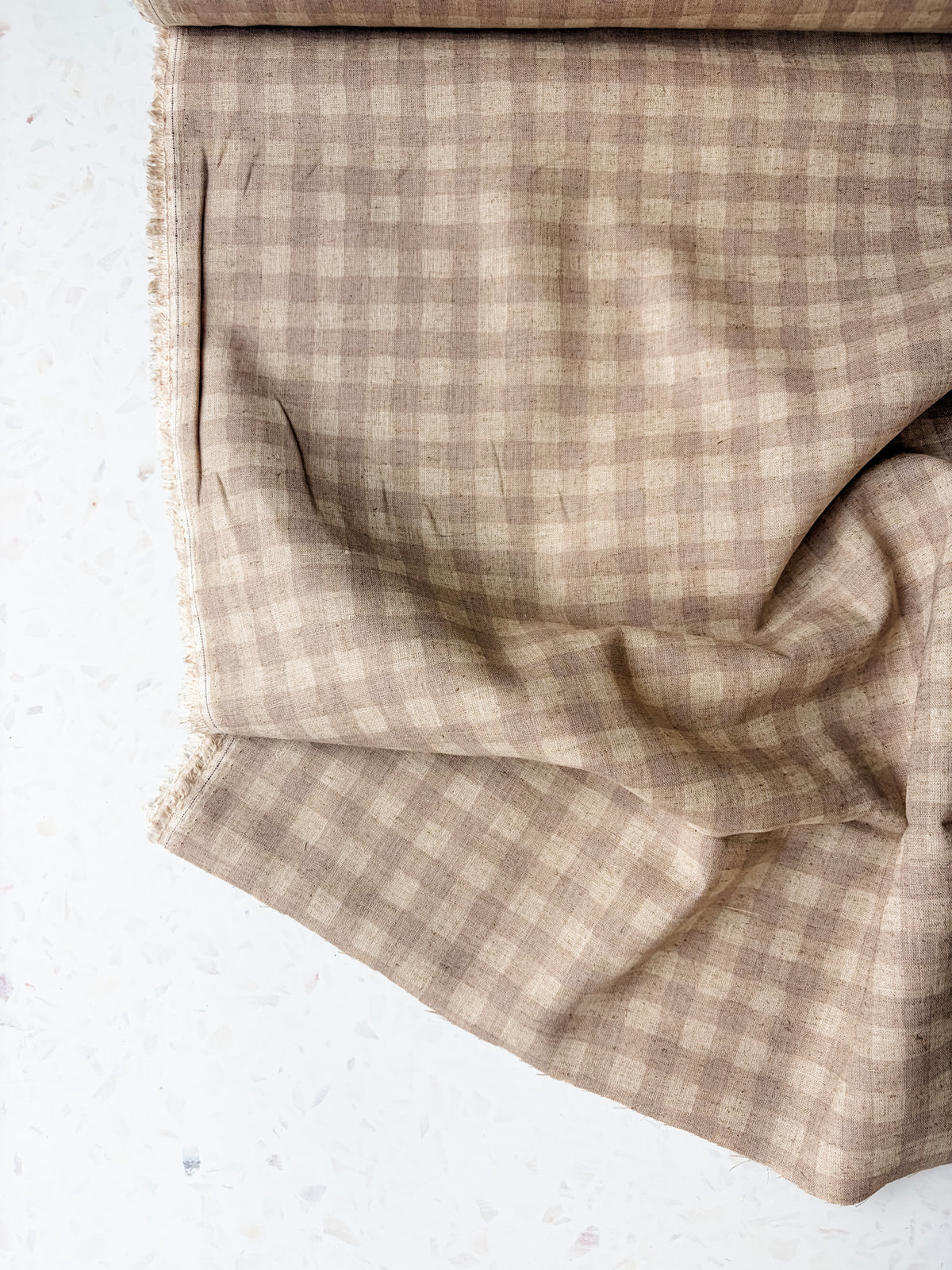 KOKKA Linen Cotton Gingham | Natural