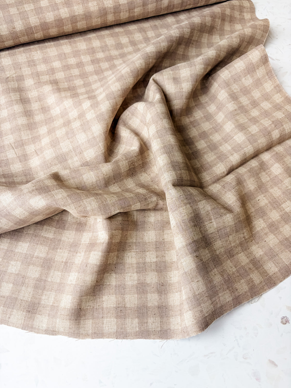 KOKKA Linen Cotton Gingham | Natural