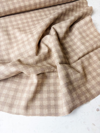 KOKKA Linen Cotton Gingham | Natural