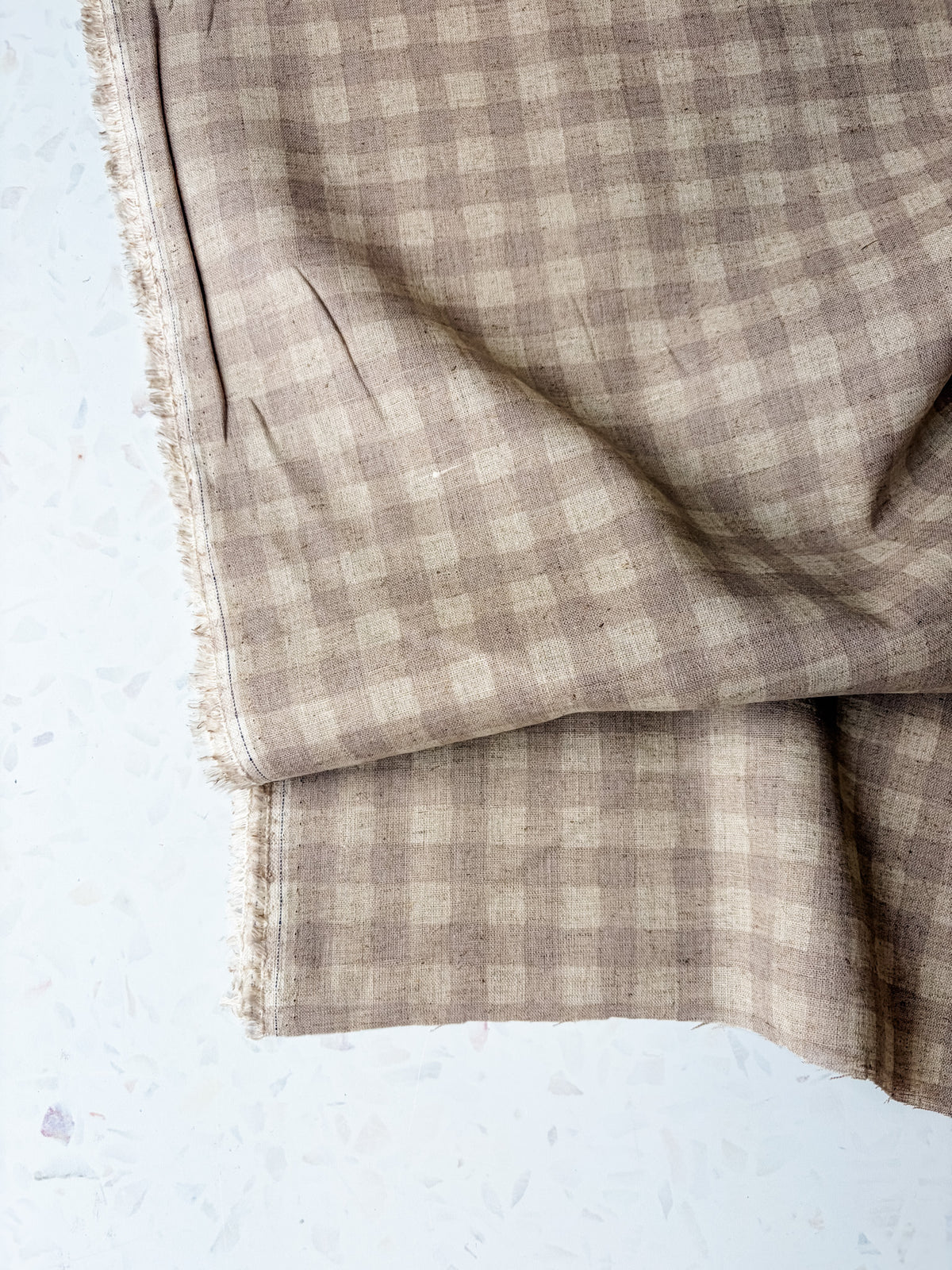 KOKKA Linen Cotton Gingham | Natural
