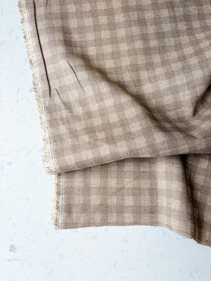 KOKKA Linen Cotton Gingham | Natural
