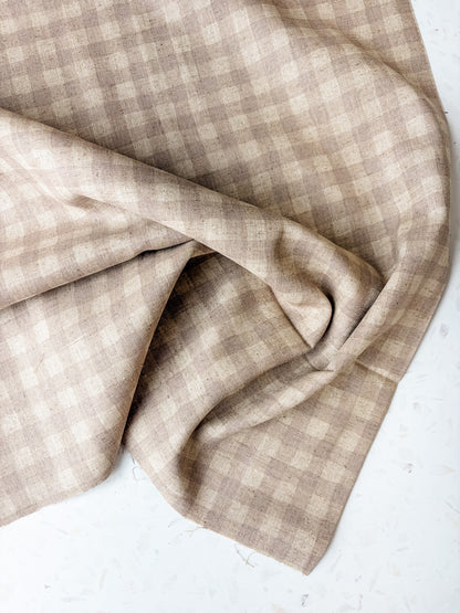 KOKKA Linen Cotton Gingham | Natural
