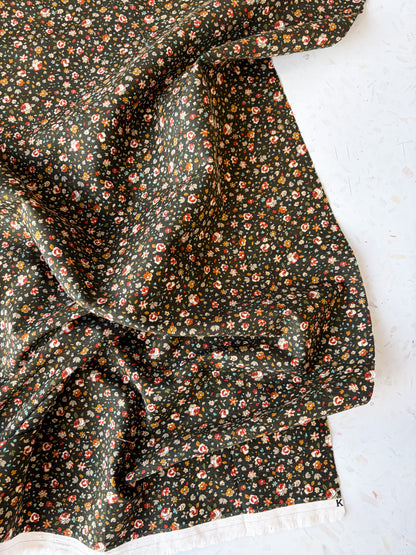 KOKKA Petite Pinwale Corduroy | Ditsy Floral in Fairytale