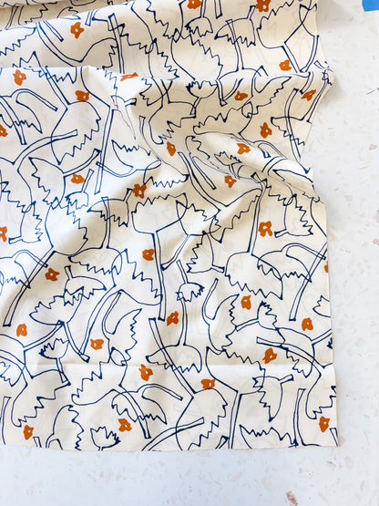 Wildflower Sketch | Cotton Lawn