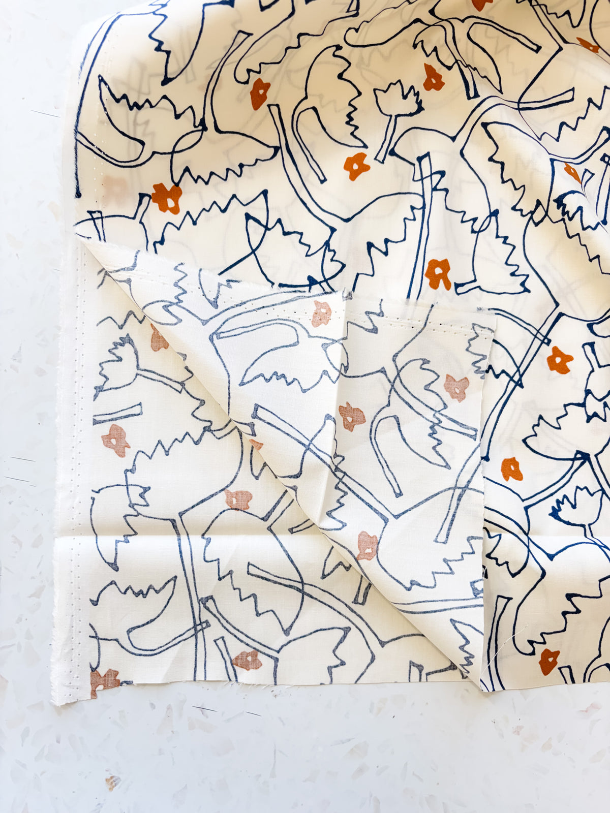 Wildflower Sketch | Cotton Lawn