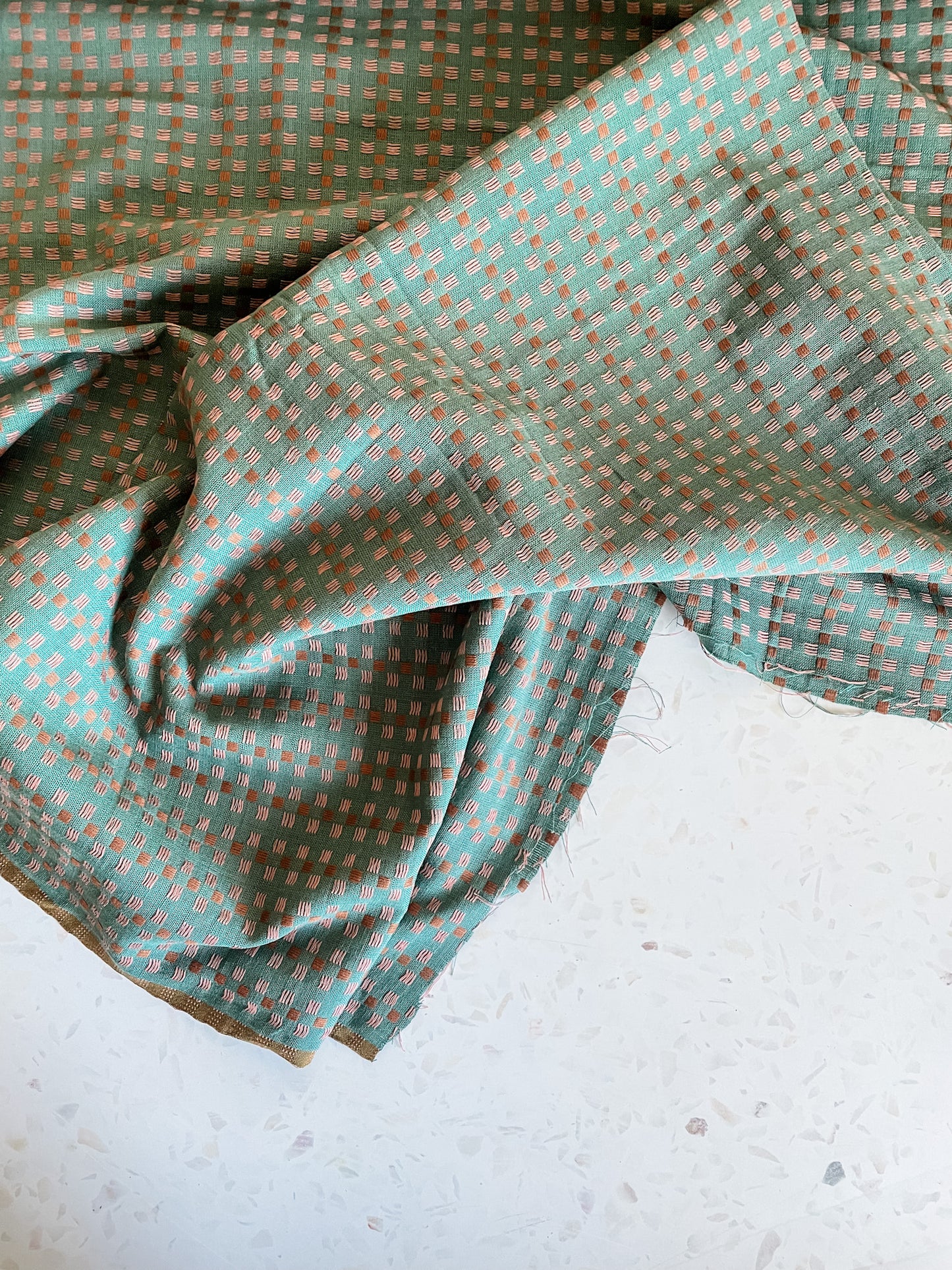 Fableism Canyon Springs – Basket Weave Teal – Material Goods