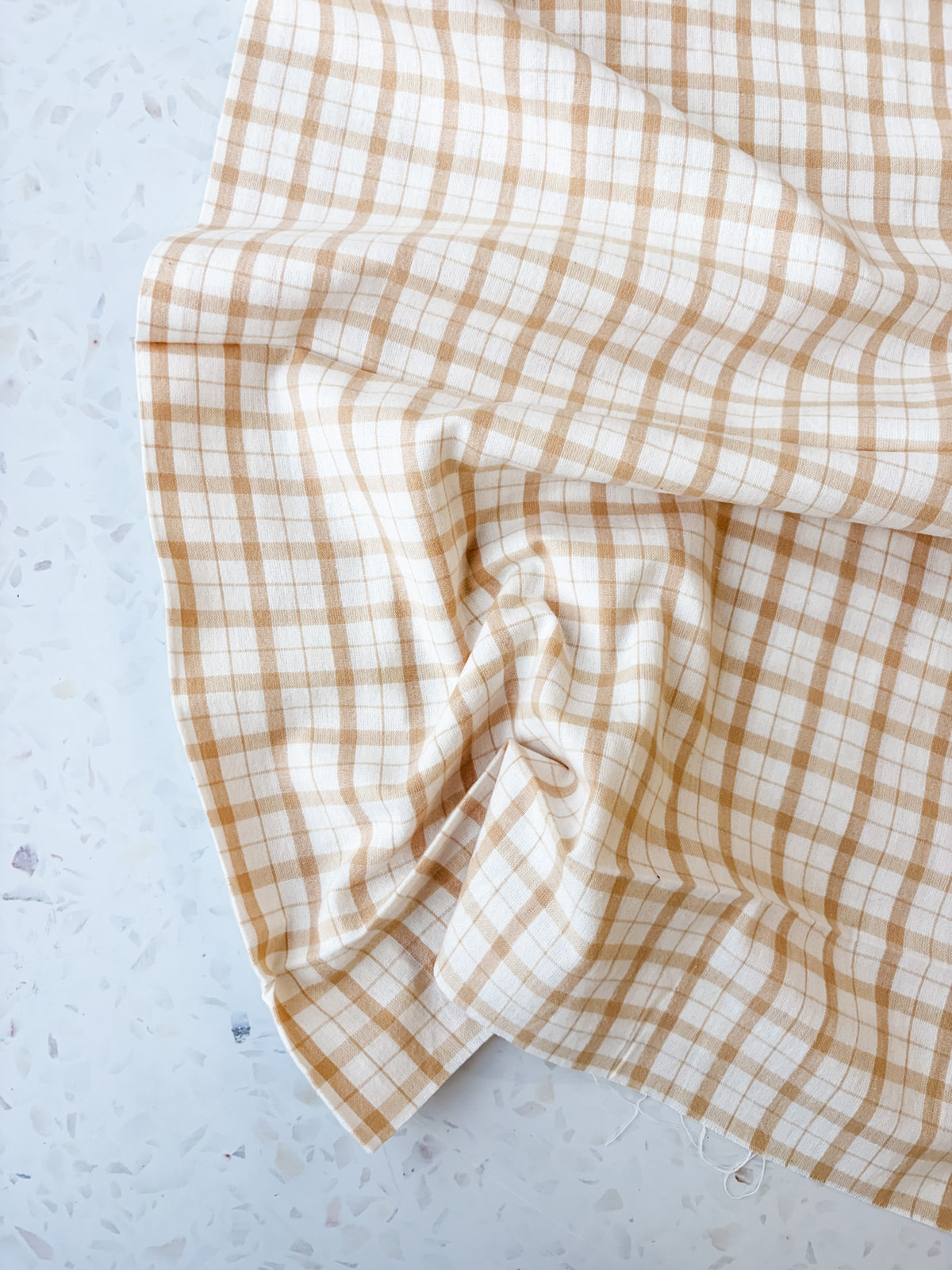 Brushed Cotton | Biscuit Plaid