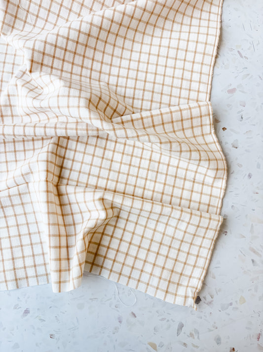 Brushed Cotton | Shortbread Windowpane