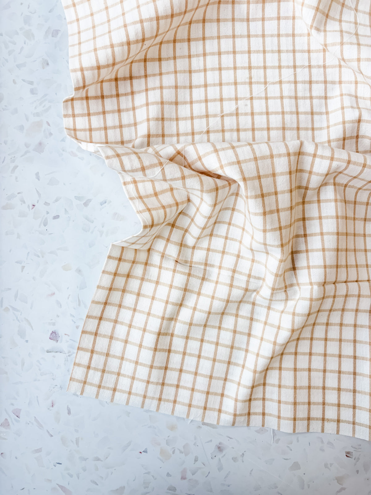 Brushed Cotton | Shortbread Windowpane