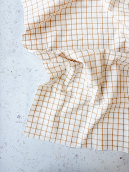 Brushed Cotton | Shortbread Windowpane
