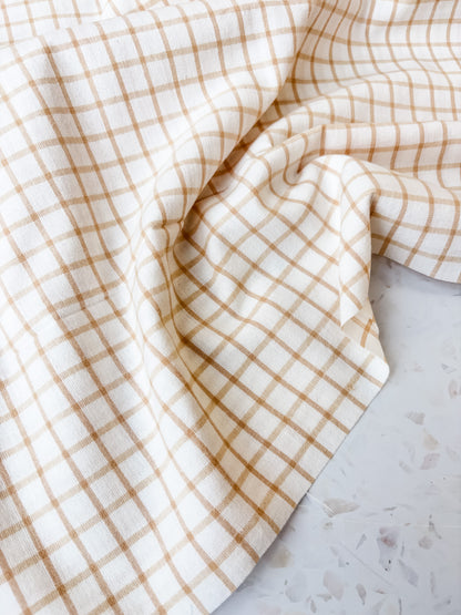 Brushed Cotton | Shortbread Windowpane