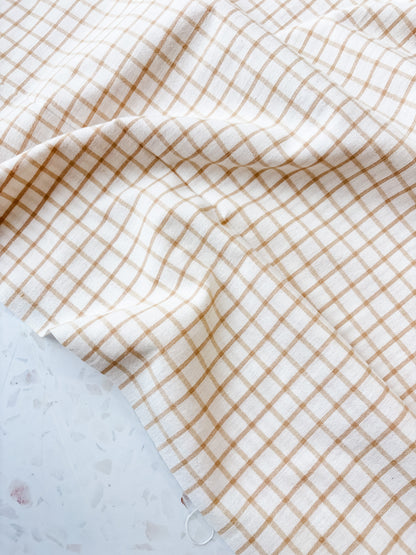 Brushed Cotton | Shortbread Windowpane
